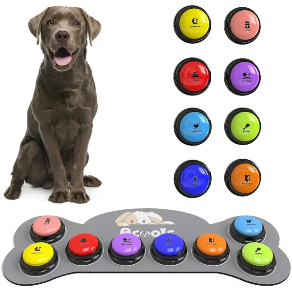 8 Dog Buttons for Communication