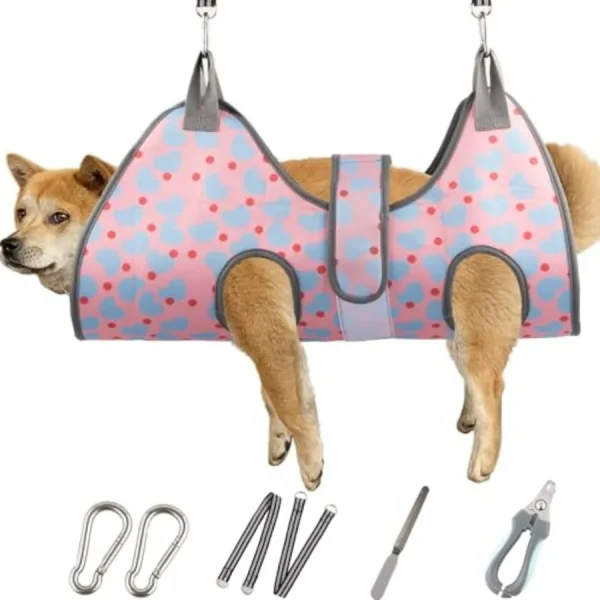 XL Large Dog Grooming Hammock with Nail Clippers
