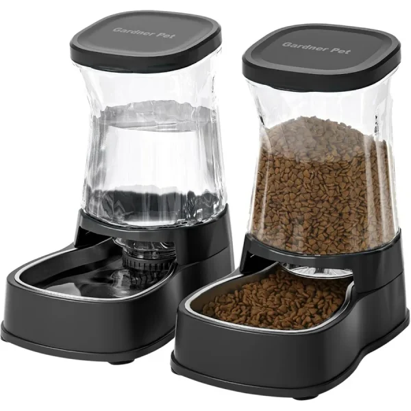 Automatic 1Gallon Pet Gravity Feeder and Water Set